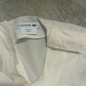 Lacoste Cream 3/4 Sleeve silk Blouse